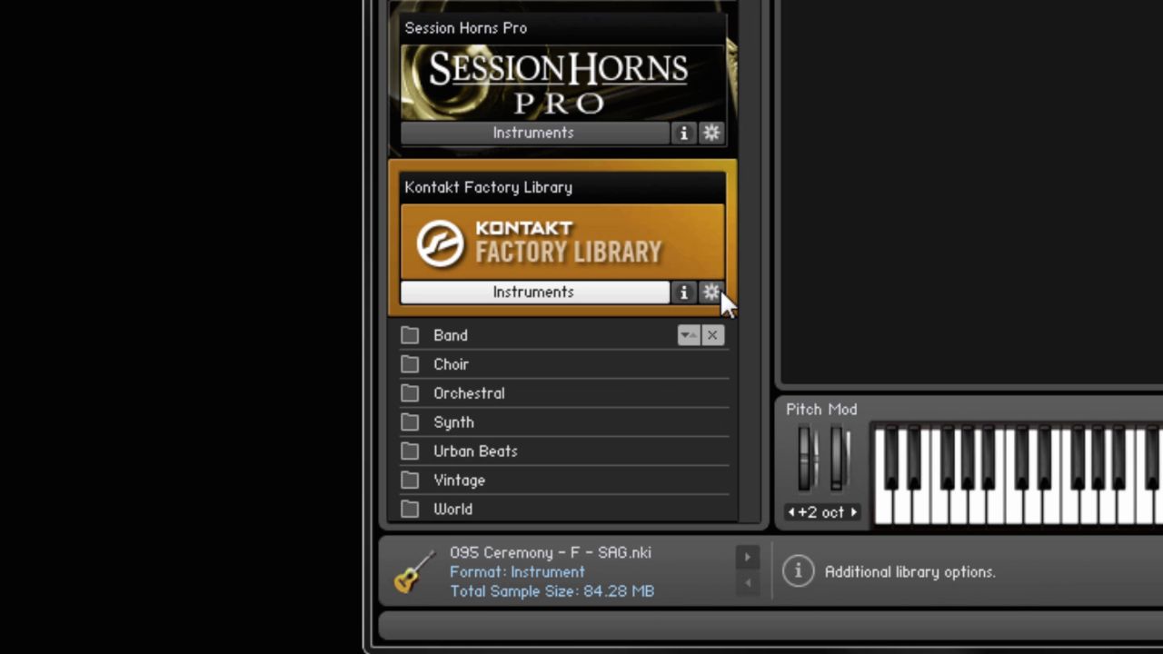 add kontakt library