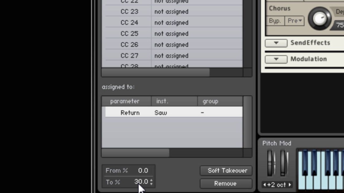 Kontakt’s Hidden MIDI Learn and Control Area