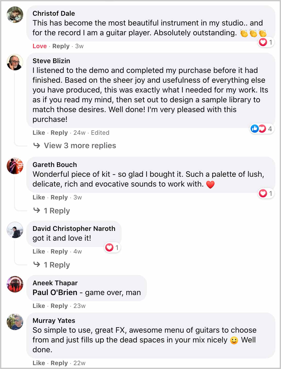 Customer Reviews of Guitar Swell