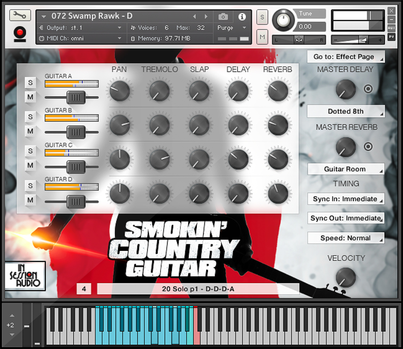 Lowdown Groove Guitar - Kontakt Interface 1